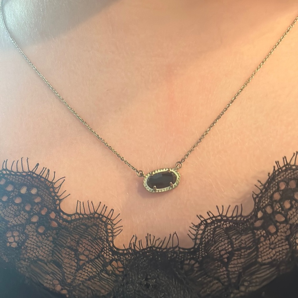 Kendra Scott Gold and Black Necklace